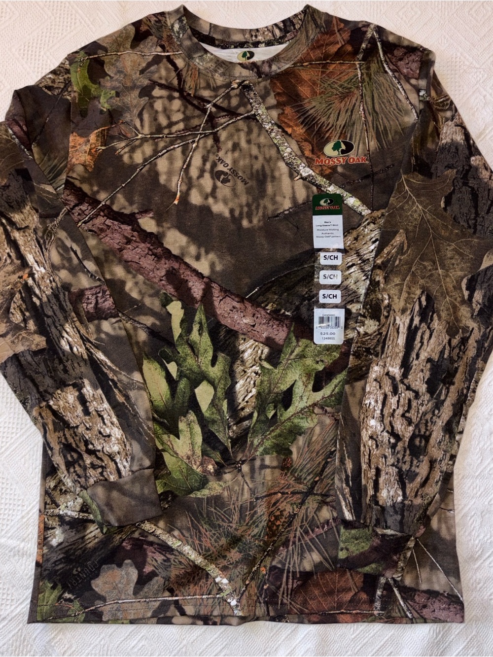 Mossy Oak Men's Long-Sleeve Camouflage Shirt - Brown/Green/Tan